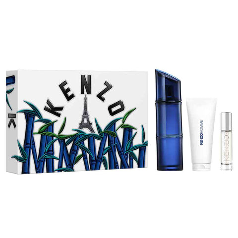 Kenzo - Kenzo Homme - Coffret Eau de Toilette Intense 110ml + Vaporisateur de voyage 10ml + Gel douche 75ml