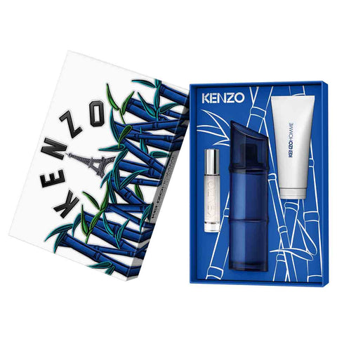 Kenzo - Kenzo Homme - Coffret Eau de Toilette Intense 110ml + Vaporisateur de voyage 10ml + Gel douche 75ml