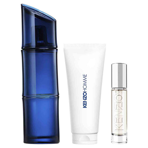 Kenzo - Kenzo Homme - Coffret Eau de Toilette Intense 110ml + Vaporisateur de voyage 10ml + Gel douche 75ml