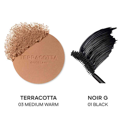 Guerlain - Terracotta - Terracotta X Noir G La poudre Bronzante & Le Mascara Courbe Volume Intense 24H