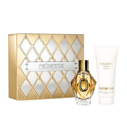 Rabanne - Geschenkset Million Gold For Her - Eau de Parfum 50ml + Body Lotion 100ml