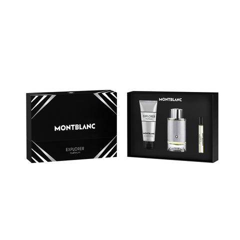 Montblanc - Coffret Explorer Platinum - Eau de Parfum 100 ml + 7,5 ml + gel douche 100 ml