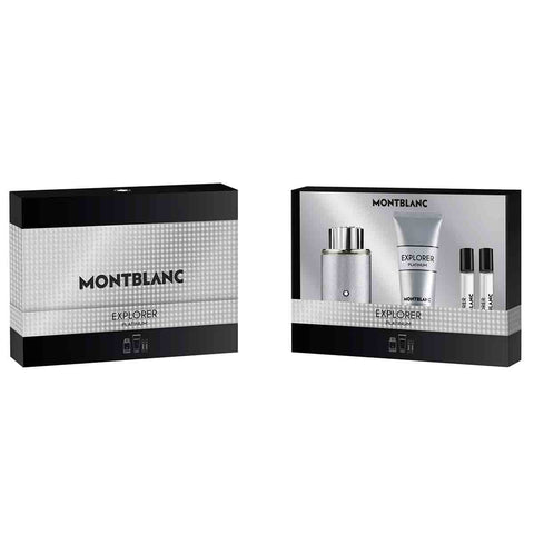 Montblanc - Coffret Montblanc Explorer Platinum - Eau de Parfum 100ml + 3 produits