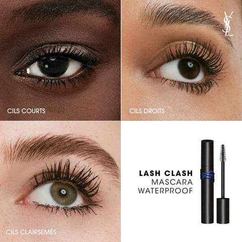 Yves Saint Laurent - Máscara de pestañas Lash Clash Waterproof - Volumen Extremo Negro