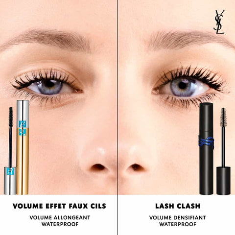 Yves Saint Laurent - Máscara de pestañas Lash Clash Waterproof - Volumen Extremo Negro