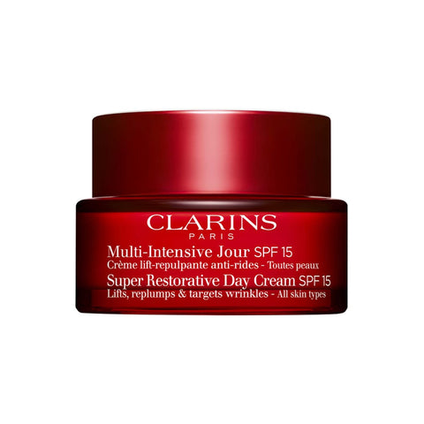 Clarins - Super Restorative Day Cream SPF15 - Lifts, replenishes & targets wrinkels - All skin types - 50ml
