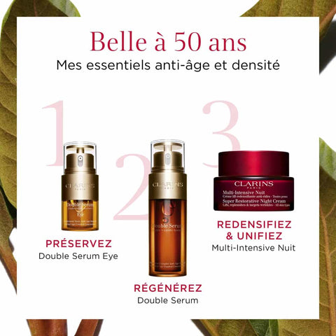 Clarins - Multi-Intensive Nuit - Crème lift-redensifiante anti-rides Peaux Très Sèches 50 ml