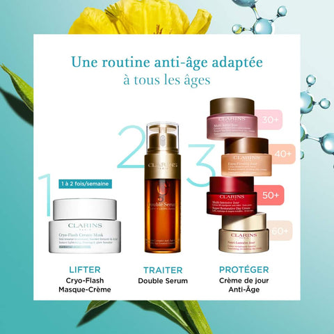 Clarins - Cryo-Flash - Masque-Crème Effet lift immédiat, fermeté & éclat 75 ml