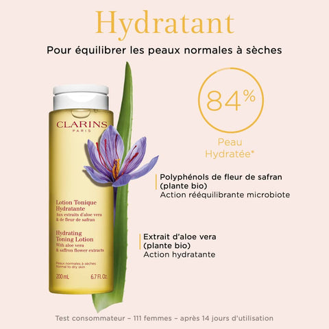 Clarins - Lotion Tonique Hydratante- Peaux normales à sèches