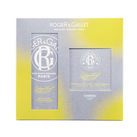 Roger & Gallet - Coffret Cologne Twist - Eau de Cologne 100ml + Pain Nettoyant 3-en-1 100g