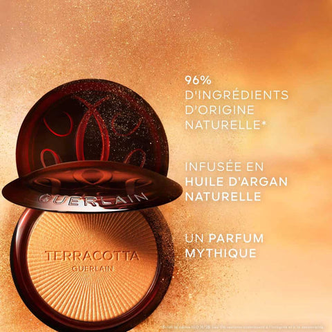 Guerlain - Terracotta Luminizer - La Poudre Enlumineur - 96% d''ingrédients d''origine naturelle Éclat scintillant & doré