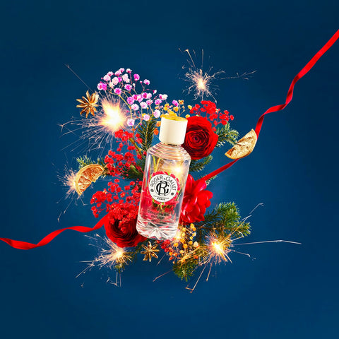 Roger & Gallet - Coffret Gingembre Rouge - Eau Parfumée Bienfaisante 100ml + Bougie Parfumée