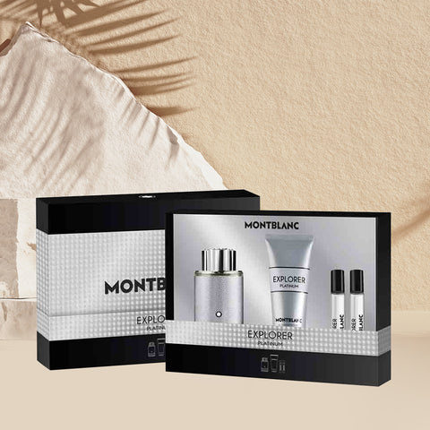 Montblanc - Coffret Montblanc Explorer Platinum - Eau de Parfum 100ml + 3 produits
