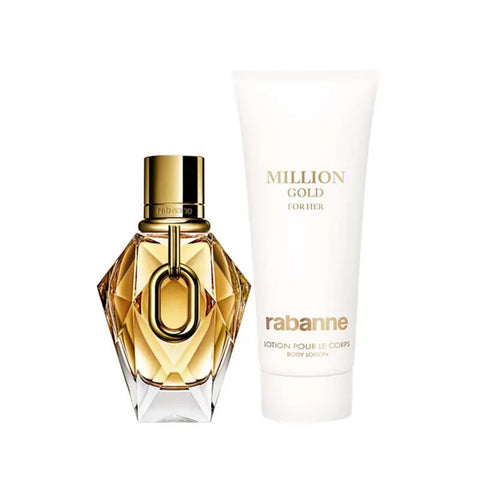 Rabanne - Geschenkset Million Gold For Her - Eau de Parfum 50ml + Body Lotion 100ml