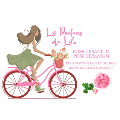 Les Parfums de Lili - Parfums D’interieur et Brumes de Linge Rose Géranium 250 ml