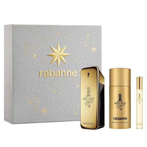 Rabanne - Coffret 1 Million - 1 Million Eau de Toilette 100 ml + Deodorant 150 ml + Vaporisateur de voyage 10 ml