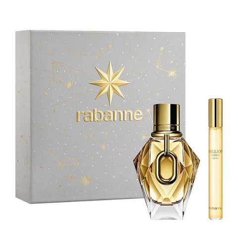 Rabanne - Coffret Million Gold For Her - Million Gold For Her Eau de Parfum 50 ml + Vaporisateur de voyage 10 ml