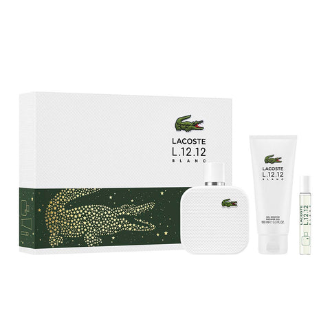 Lacoste - Coffret Lacoste L.12.12 Blanc - Eau de Toilette 100ml + 2 produits