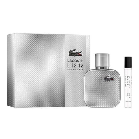 Lacoste - Coffret Lacoste L.12.12 Silver Grey - Eau de Parfum 50ml + Vaporisateur 7,5ml