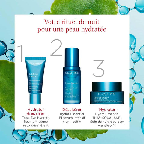 Clarins - Hydra-Essentiel [HA²] - Plumps, moisturizes & quenches night cream - All Skin Types 50 ml