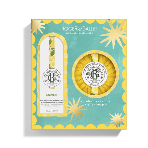 Roger & Gallet - Cédrat - Coffret Eau Parfumée Bienfaisante 30ml + Savon 100g
