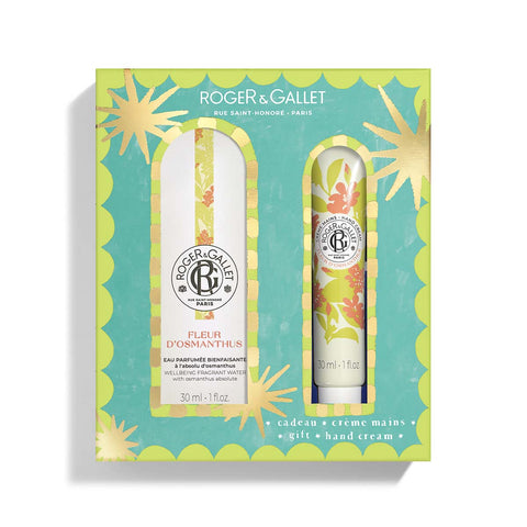 Roger & Gallet - Fleur d’Osmanthus - Coffret Eau Parfumée Bienfaisante 30ml + Crème Mains 30ml