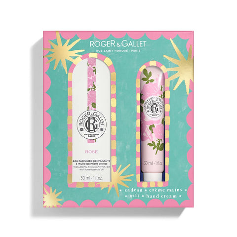 Roger & Gallet - Rose - Coffret Eau Parfumée Bienfaisante 30ml + Crème Mains 30ml