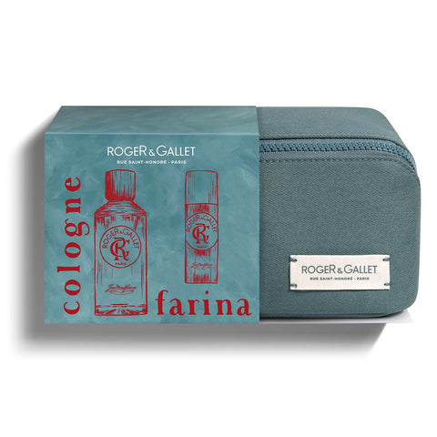 Roger & Gallet - Jean Marie Farina - Coffret Trousse Eau de Cologne 100ml + Déodorant