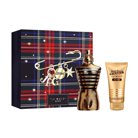 Jean Paul Gaultier - Le Male Elixir - Coffret Le Male Elixir Parfum 125ml et son gel douche 75ml